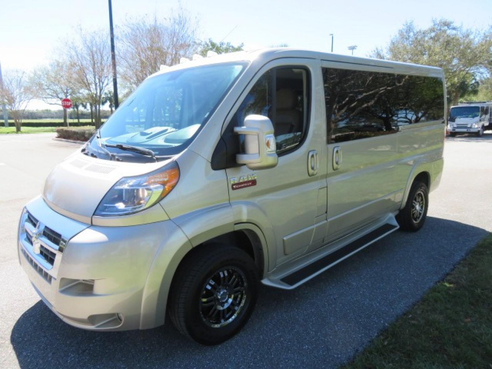 2016 Gold /Tan and Black Leather RAM Promaster (3C6TRVAG5GE) , located at 4301 Oak Circle #19, Boca Raton, FL, 33431, (954) 561-2499, 26.388861, -80.084038 - You are looking at a Gorgeous 2016 Ram Promaster Tempest X Handicap Wheelchair Conversion Van with 30K Original Miles, Lowered Floor, Dual Side Entry Doors, Power Passenger Side Entry Door, 750lb Braunability Wheelchair Lift, 4 Passenger Rear Power Bench Seat/Bed, Navigation, Rear Entertainment, Sur - Photo #23
